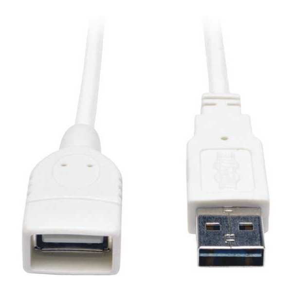 USB Reversible 2.0 Cable, A to A, M/F, 6ft