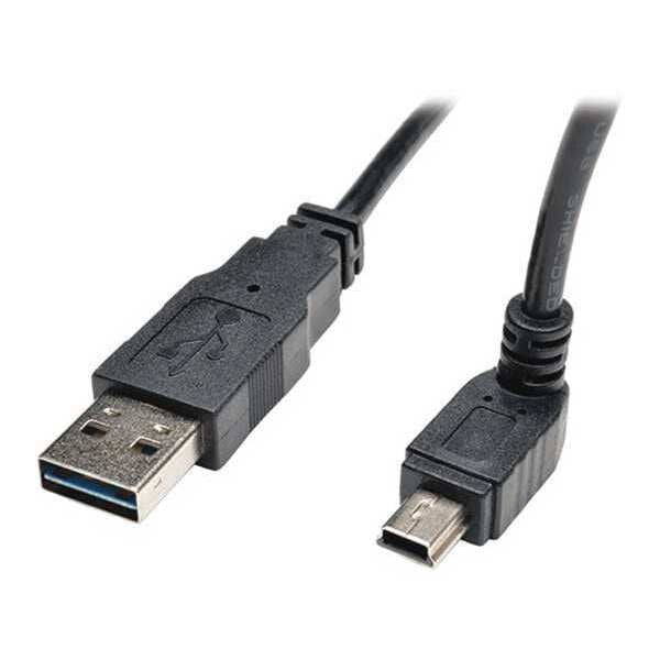 USB Reversible 2.0 Cable, Up, 5Pin, M/M, 3ft