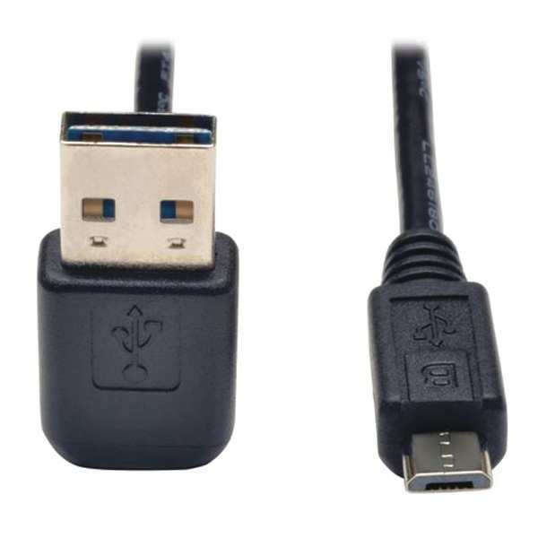 USB Reversible 2.0 Cable, U/D Angle, 6ft