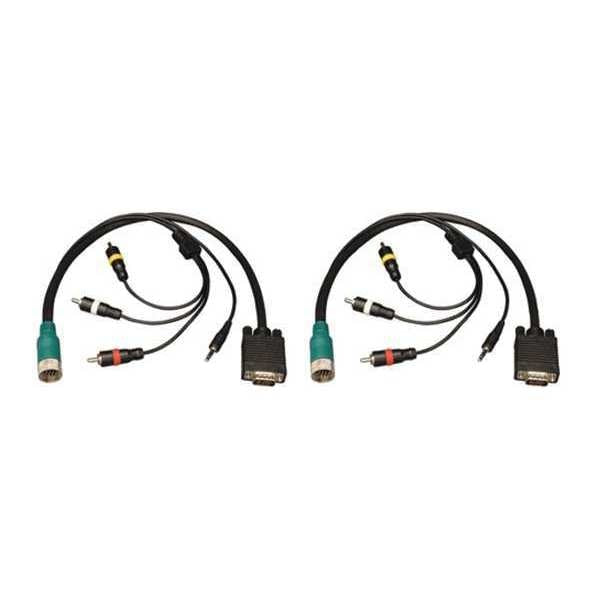 Easy Pull Connector, RCA, VGA, M/M, 3.5mm