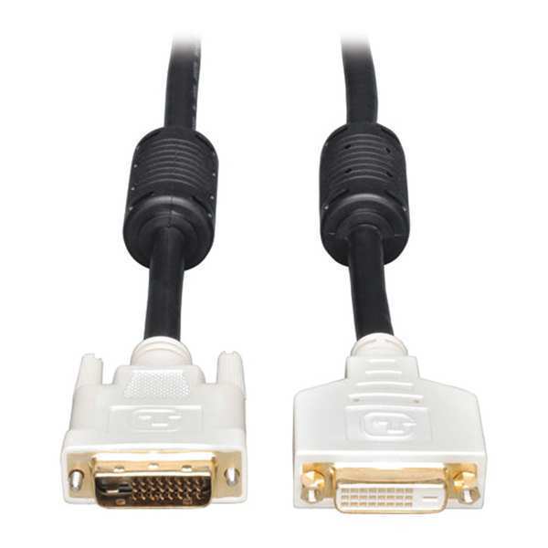 DVI Single Cable, TMDS, DVI-D M/M, 15ft, Length: 15 ft.