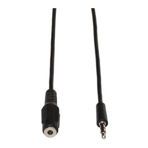 Audio Cable, Mini Stereo, 3.5mm, M/F, 6ft