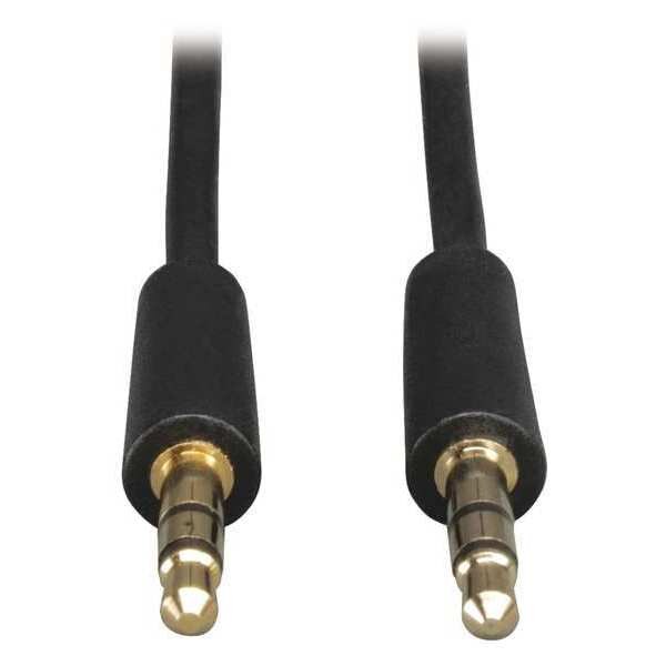 Audio Cable, Mini Stereo, 3.5mm, M/M, 12ft