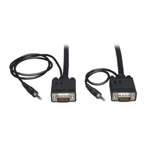 Coax Cable, Audio, VGA, HD15, 3.5mm, RGB, 10ft