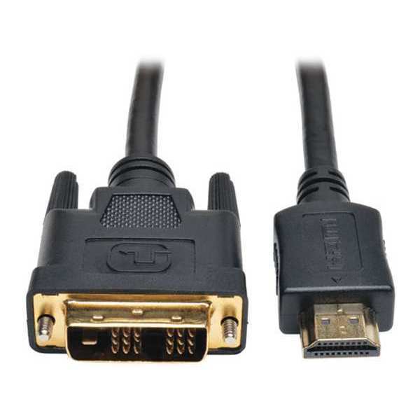 HDMI to DVI Cable, HDMI, DVI-D M/M, 6ft