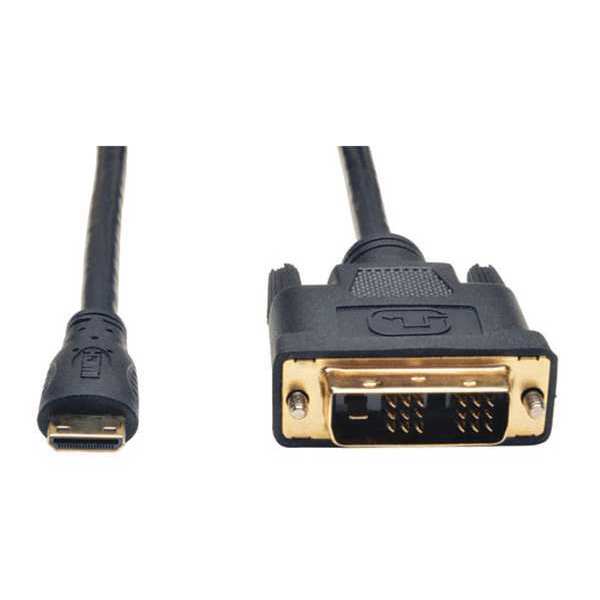Mini HDMI to DVI Cable, DVI-D M/M, 3ft