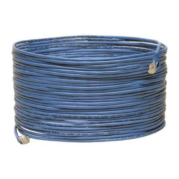 Cat5e Cable, Plenum, Snagless, Blue, 75ft