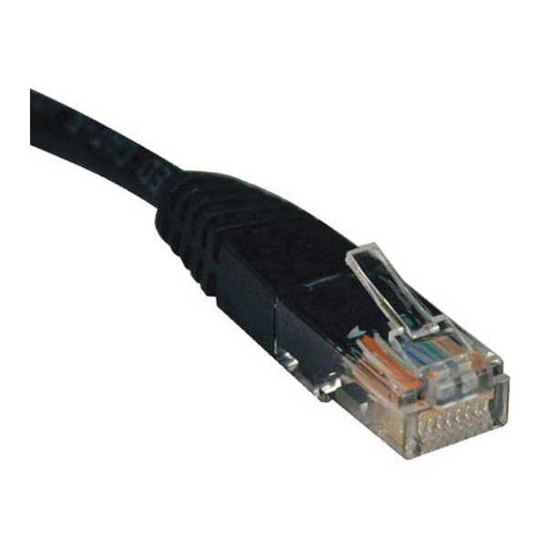 Cat5e Cable, Molded, RJ45 M/M, Black, 6ft
