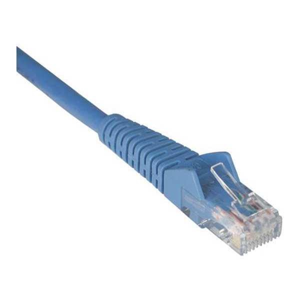Cat6 Cable, Snagless, Molded, M/M, Blue, 12ft