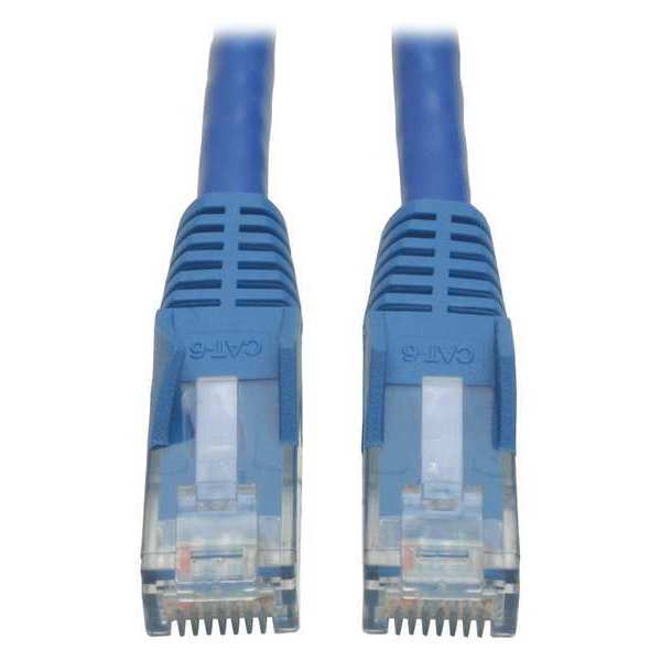 Cat6 Cable, Snagless, Molded, RJ45, Blue, 3ft