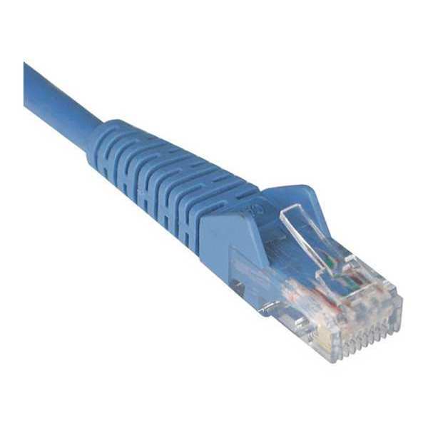 Cat6 Cable, Snagless, Molded, RJ45, Blue, 4ft