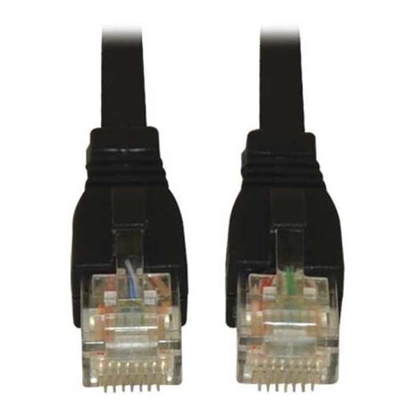 Cat6(a) Cable, Snagless, 10G, Black, 7ft