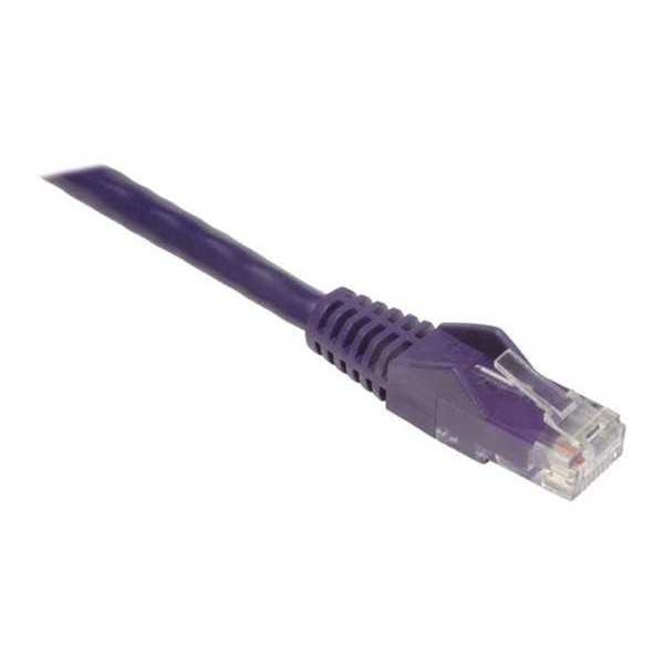 Cat6 Cable, Snagless, Molded, Purple, 125ft