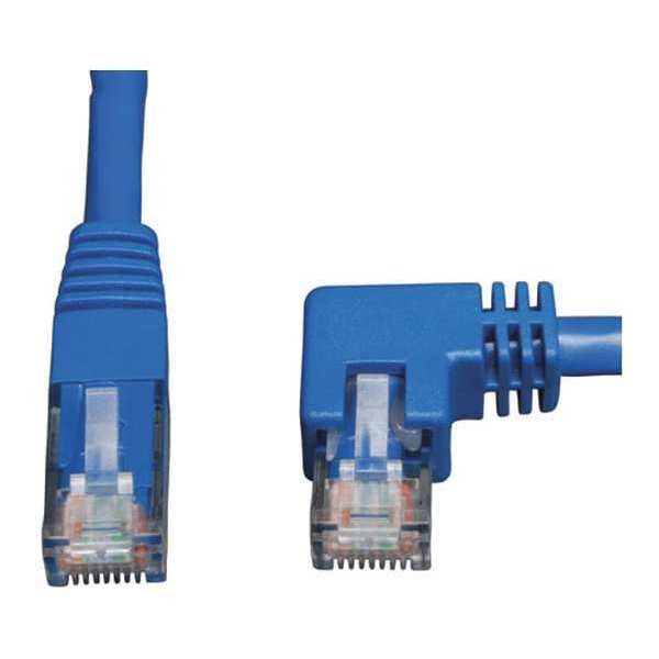 Cat6 Cable, Right Angle, RJ45, Blue, 10ft