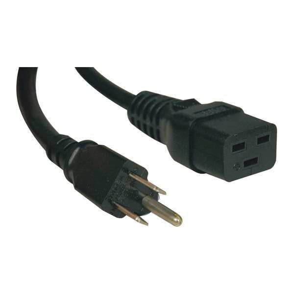 Power Cord, HD, C19-5-15P, 15A, 14AWG, 10ft