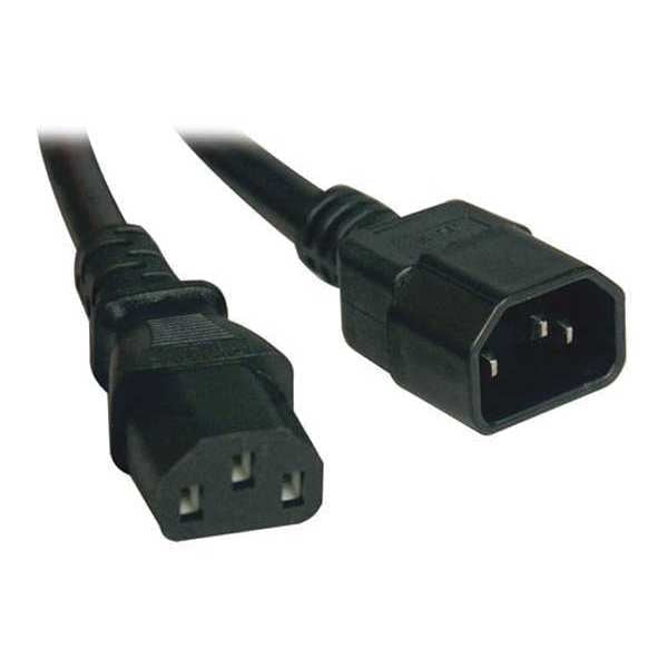 Power Cord, C14 to C13, 10A, 18AWG, 3ft