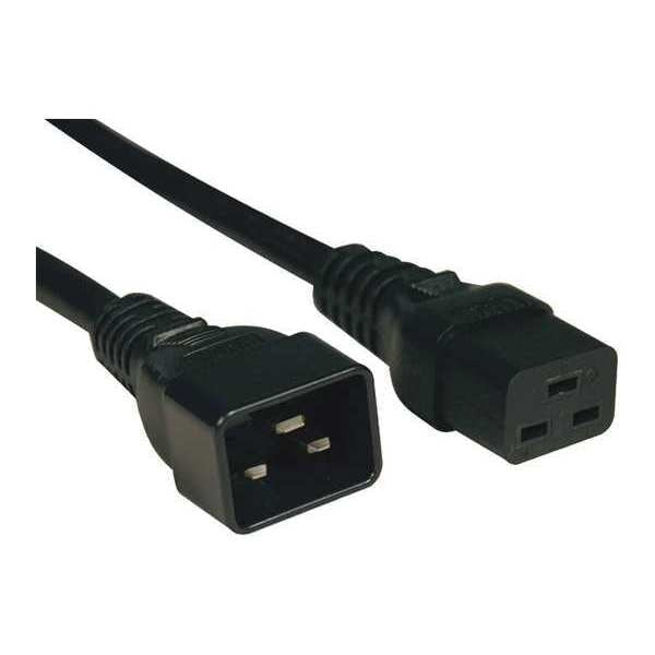 Power Cord, HD, C19 to C20, 20A, 12AWG, 6ft