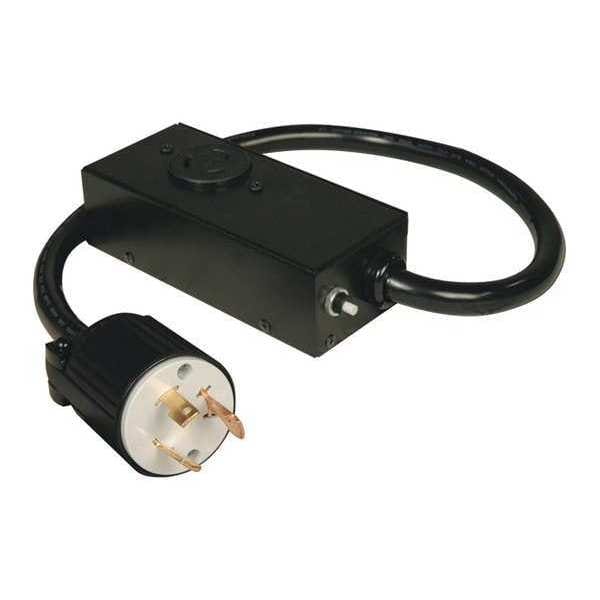 Power Cord, HD, L5-30P/20R, 20A, 10AWG, 2ft