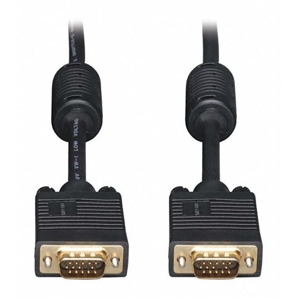 Coax Cable, VGA, HD15 M/M, Monitor, RGB, 30ft