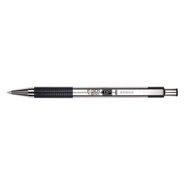 F-301 Ballpoint Pen, Black, Bold, PK12