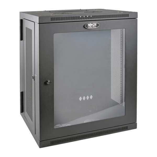 Wallmount Rack, 15U, Hinged, Acrylic