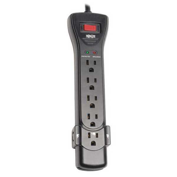 Surge, 7 Outlet, 7ft cord, 2160J, Black