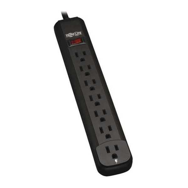 Power Strip, 7-Outlet, Black, 12ft cord