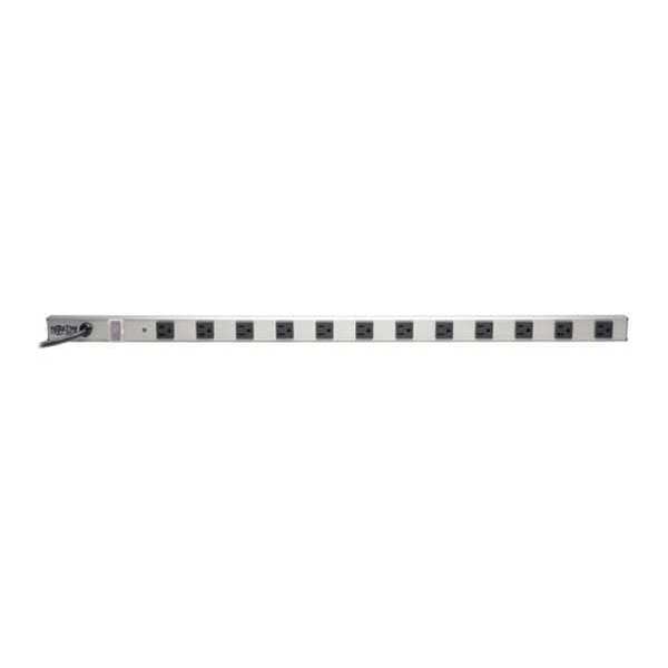 Power Strip, 12-Outlet, 5-15P, 36in cord