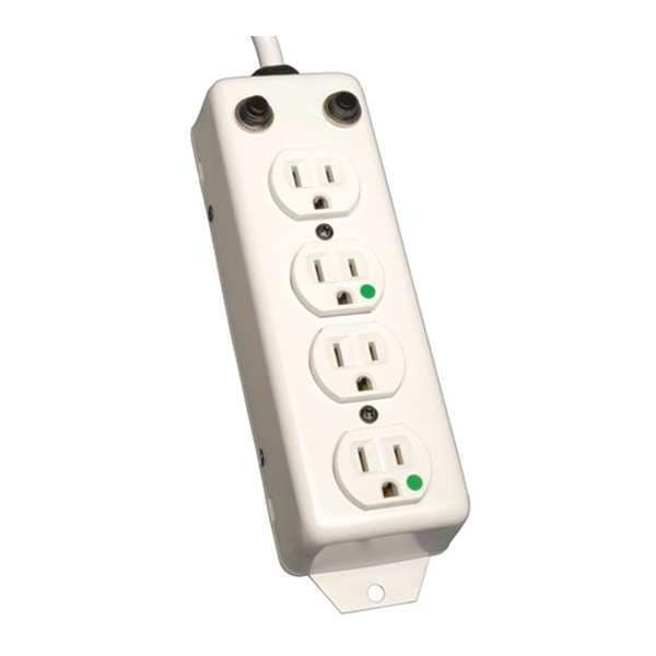Power Strip, Hospital, 4 15A, 2ft cord