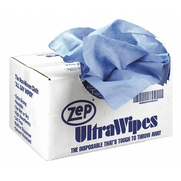 Disposable Wipes, Blue, Box, Nonwoven Cloth, 450 Wipes, 12 in x 14 in