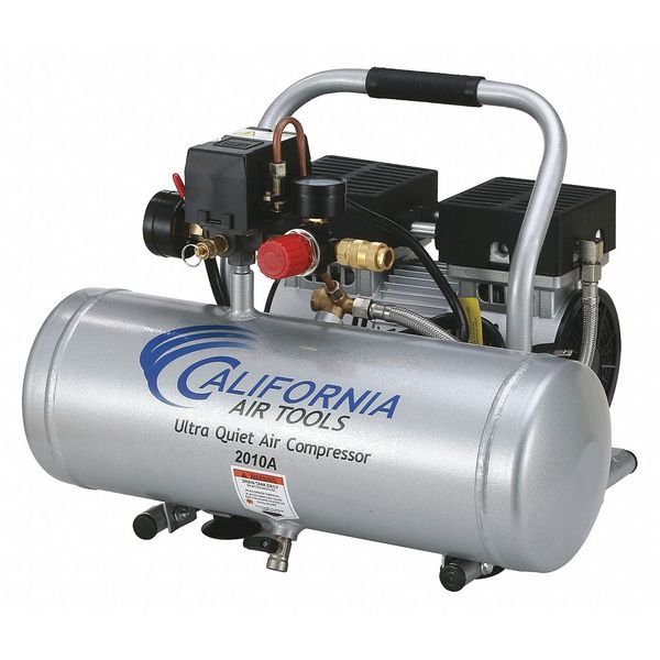 Ultra Quiet Oil-Free Air Compressor 2 gal 1-HP w/ Al Tank