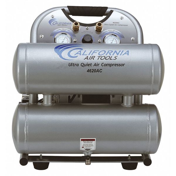 Ultra Quiet Oil-Free 4.6 gal 2-HP 220V Only 60 dB