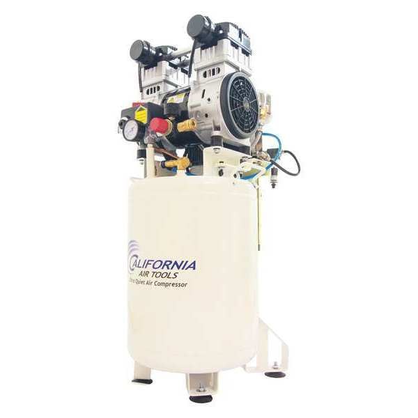Ultra Quiet Oil-Free Air Compressor 10 gal 2-HP w/Air Dry