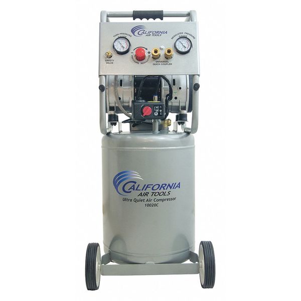 Ultra Quiet Oil-Free Air Compressor 10 gal 2-HP w/Auto Drn