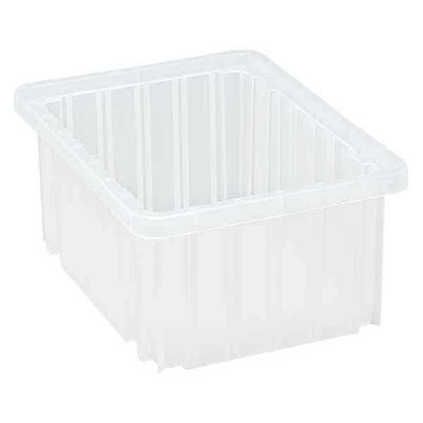 Grid Container, Clear, 10 7/8 in L, 5 in H
