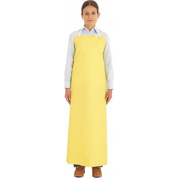 Bib Apron, Yellow, 55 In. L
