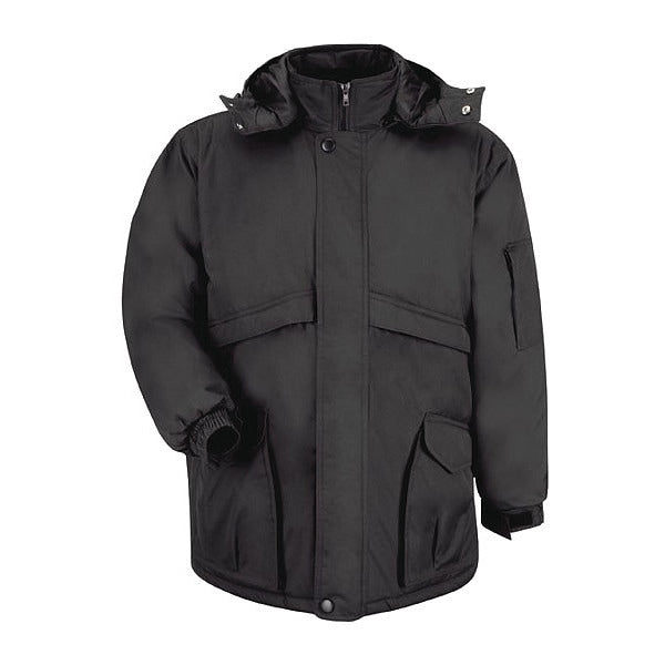 Men's Black Hooded Parka size JP70BK RG L