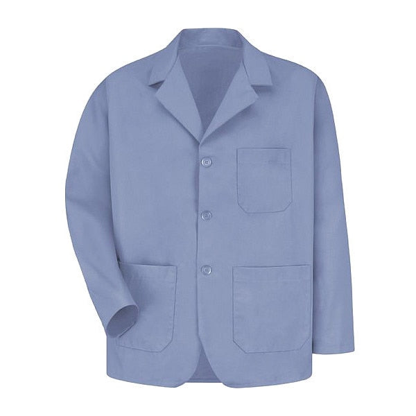 Mens Lt Blue Poplin Office Coat KP10LB RG XXL
