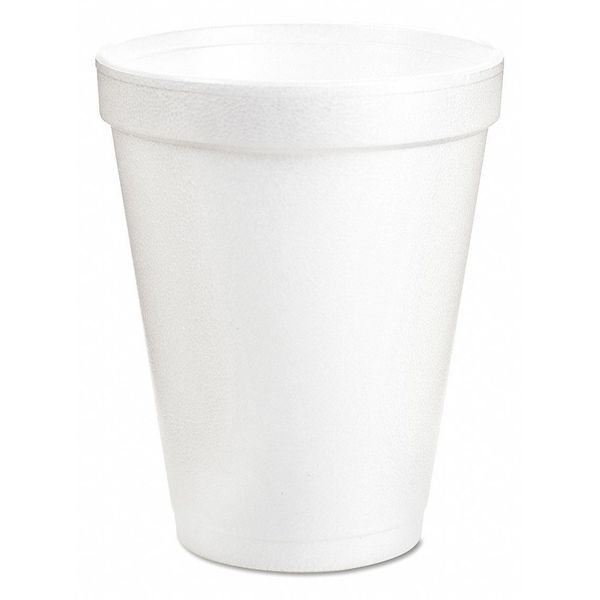Hot Cup 8 oz. White, Foam, Pk1000