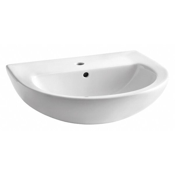Pedestal Sink Basin, Center Hole, White