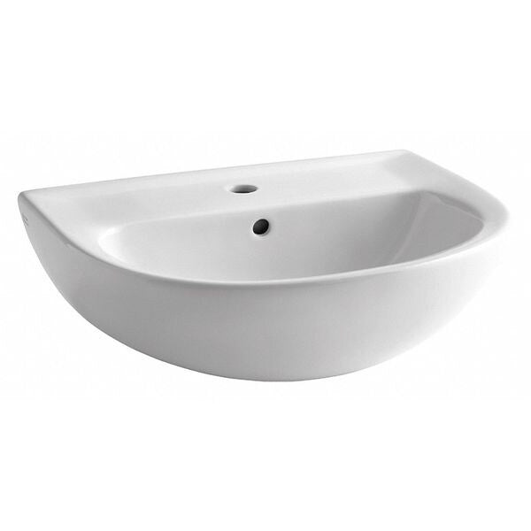 Pedestal Sink Basin, Center Hole, White