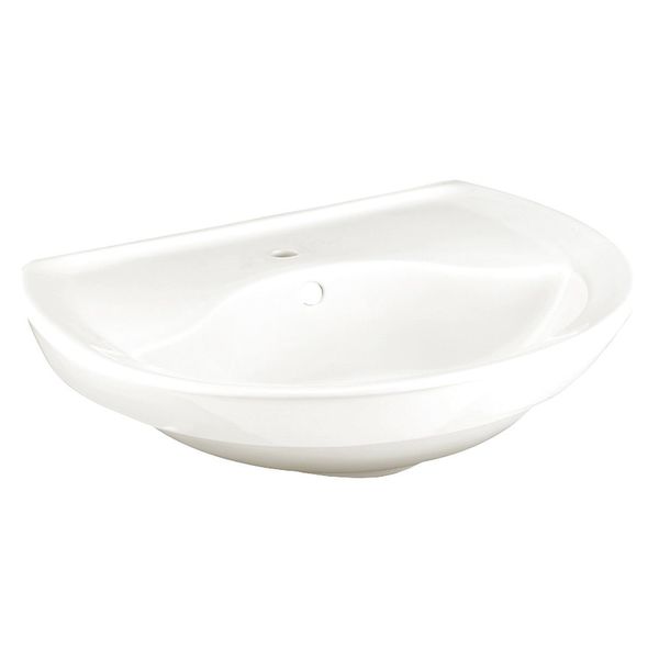 Pedestal Sink Basin, Center Hole, White