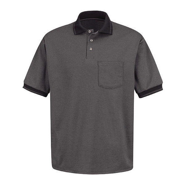 Mns Ss Diag Twill Polo Bk/Ch W/Pkt