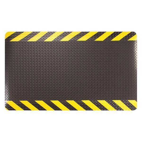 Anti-Fatigue Mat, Chevron, 3 ft. L x 2 ft. W, Vinyl Foam, Diamond Surface Pattern, 9/16
