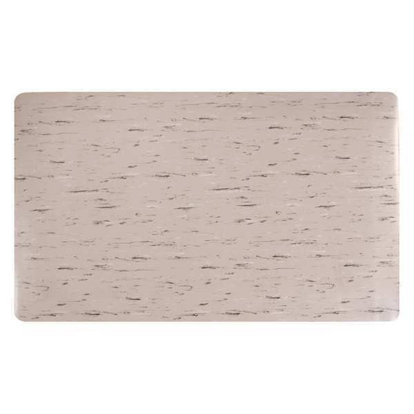 Anti-Fatigue Mat, Black/Gray/White, 60 ft. L x 3 ft. W, 7/8