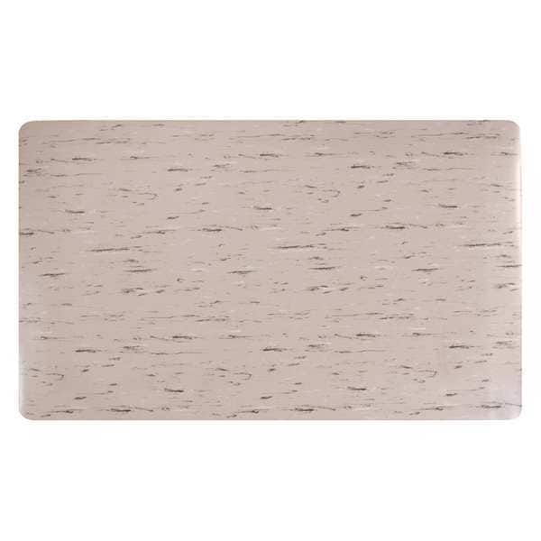 Anti-Fatigue Mat, Black/Gray/White, 3 ft. L x 2 ft. W, 7/8