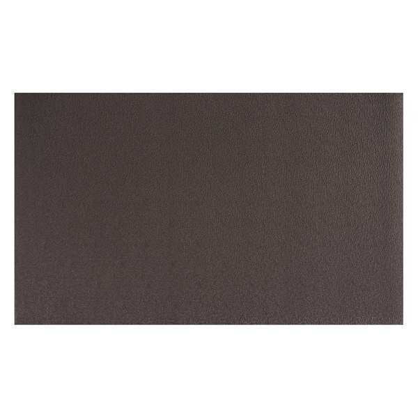 Anti-Fatigue Mat, Solid Black, 60 ft. L x 4 ft. W, Vinyl Foam, Pebble Surface Pattern, 5/8