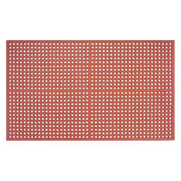 Red Drainage Holes Drainage Mat 3 ft. W x 5 ft. L, 1/2