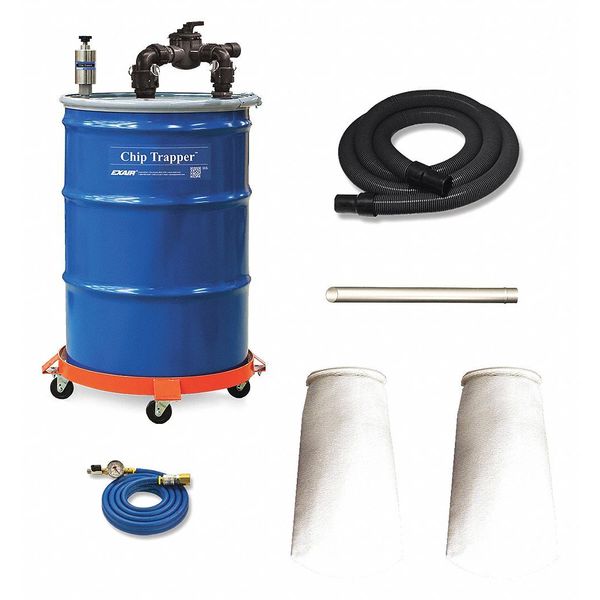 Chip Trapper System, 55 gal., 1-1/2