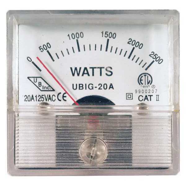 Replacement Watt Meter, 2500 EGS